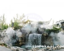 喷雾造景系统与城市建筑相结合